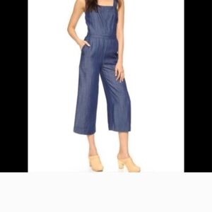 CLUB MONACO Chic Blue Halter Jumpsuit
